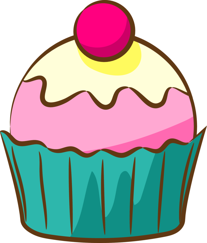 Cupcake png graphic clipart design