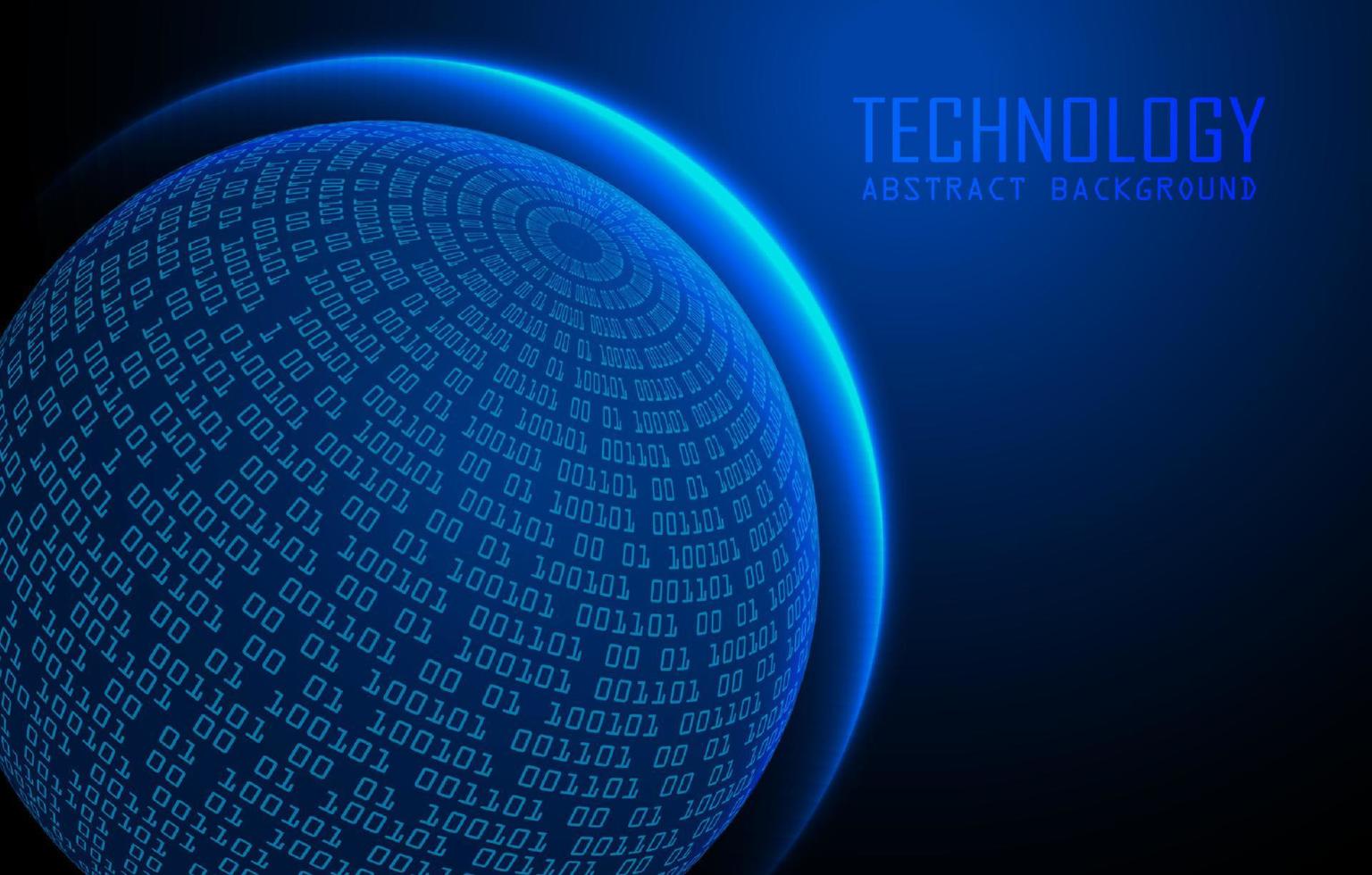 Modern World Map Holograph on Technology Background vector