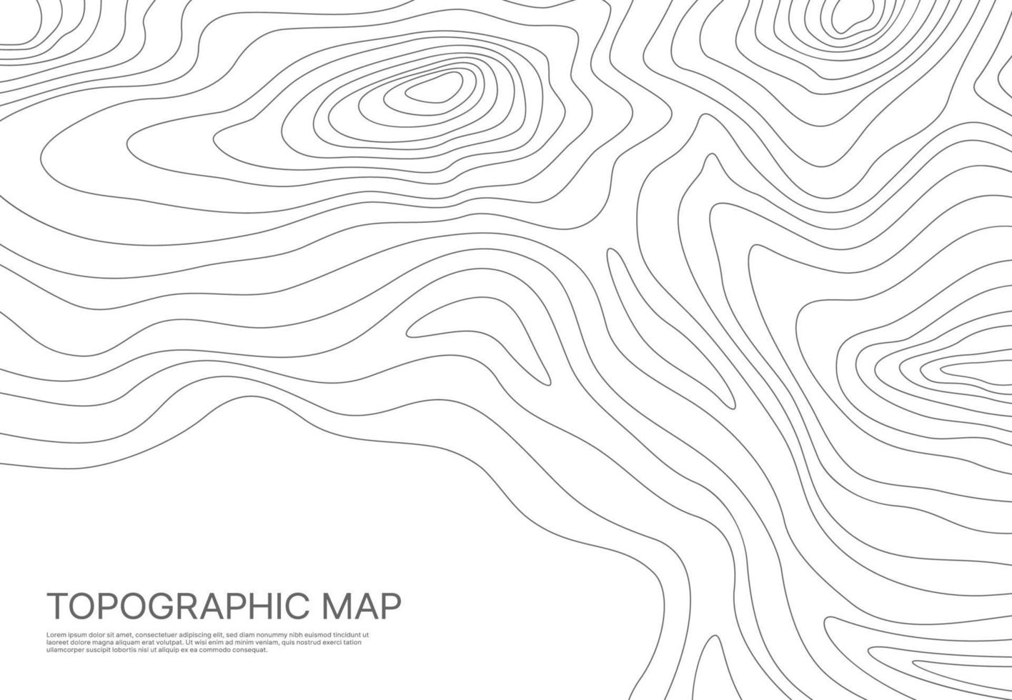 Topographic map, grid, texture, relief contour vector