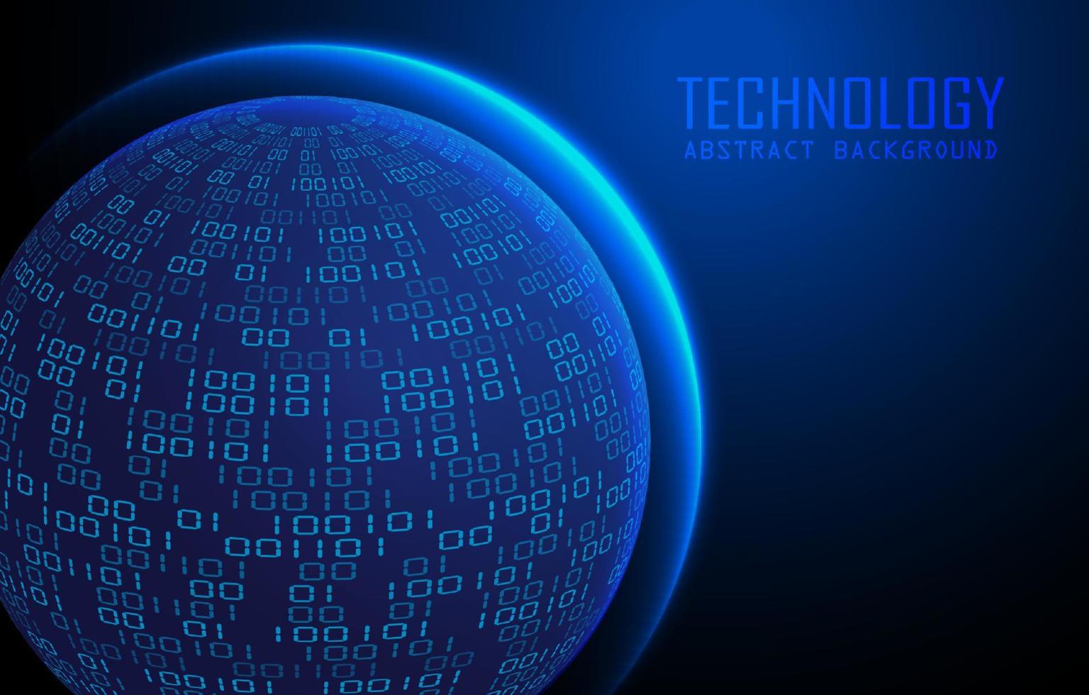 Modern World Map Holograph on Technology Background vector