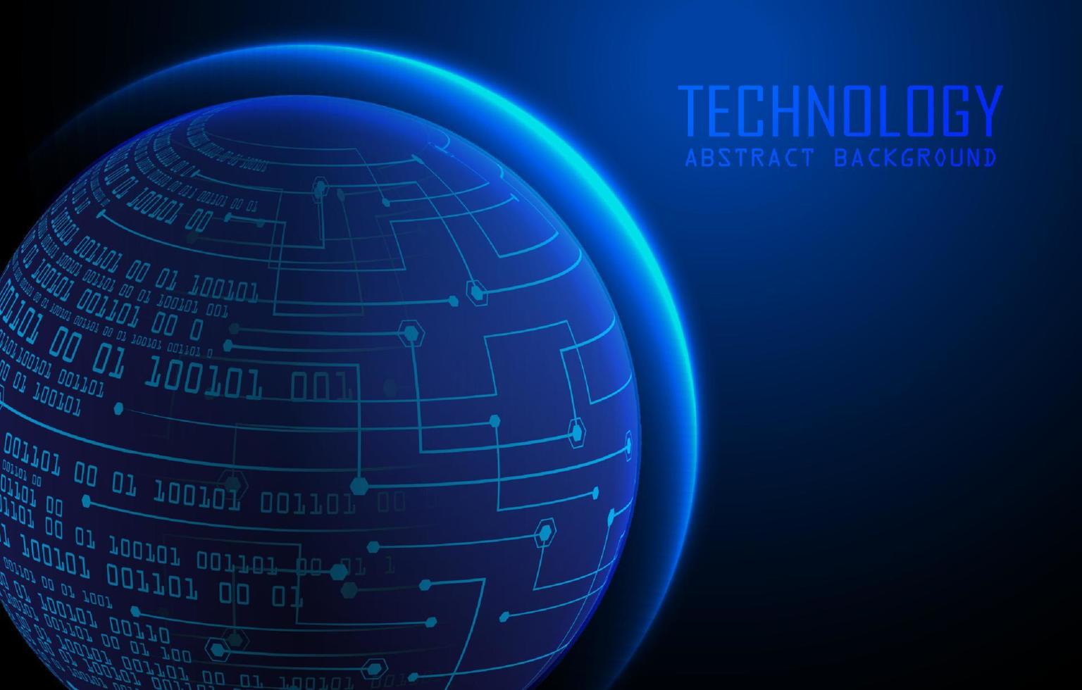 holograma de mapa del mundo moderno sobre fondo de tecnología vector