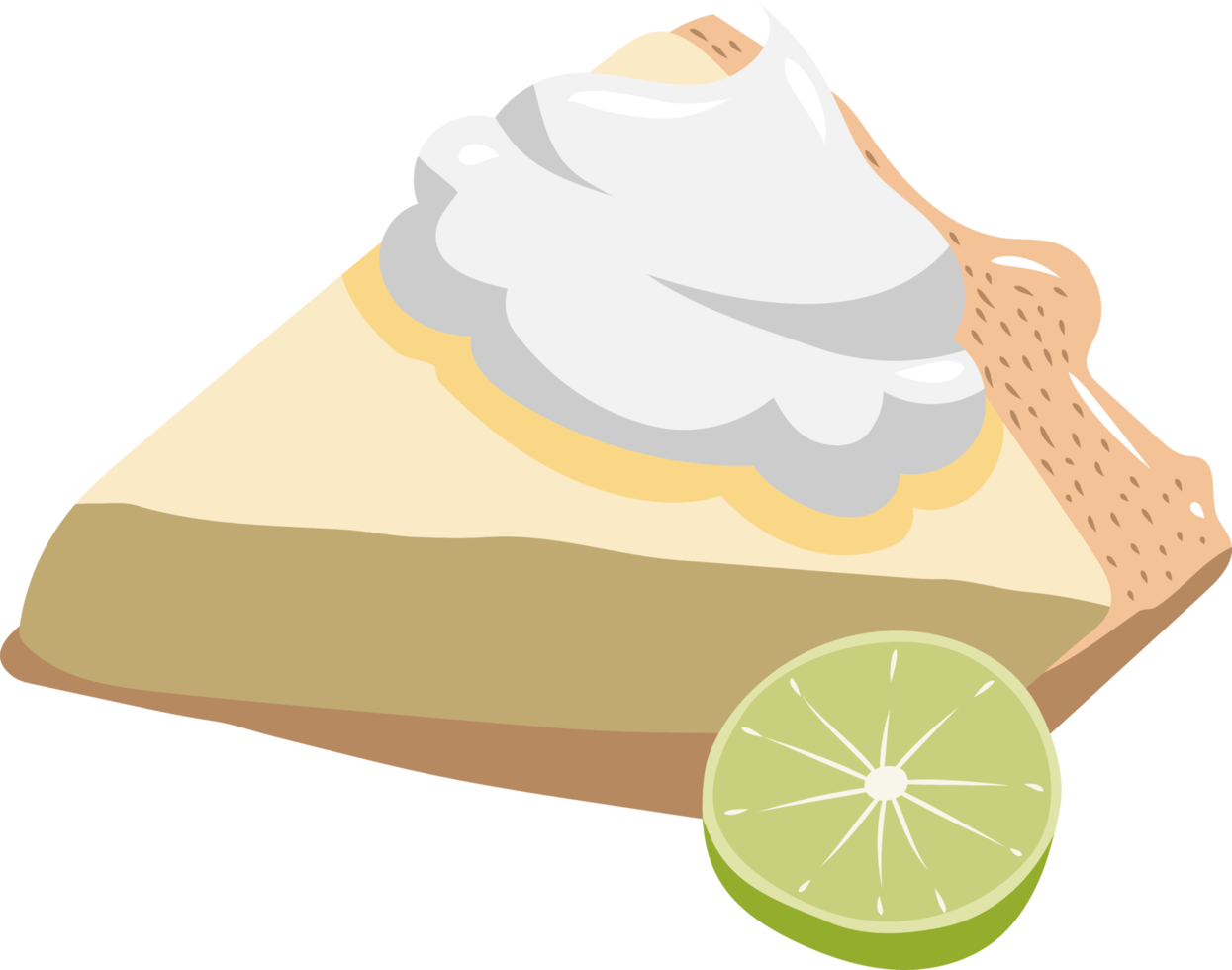 Schlüssel Limette Kuchen png Grafik Clip Art Design