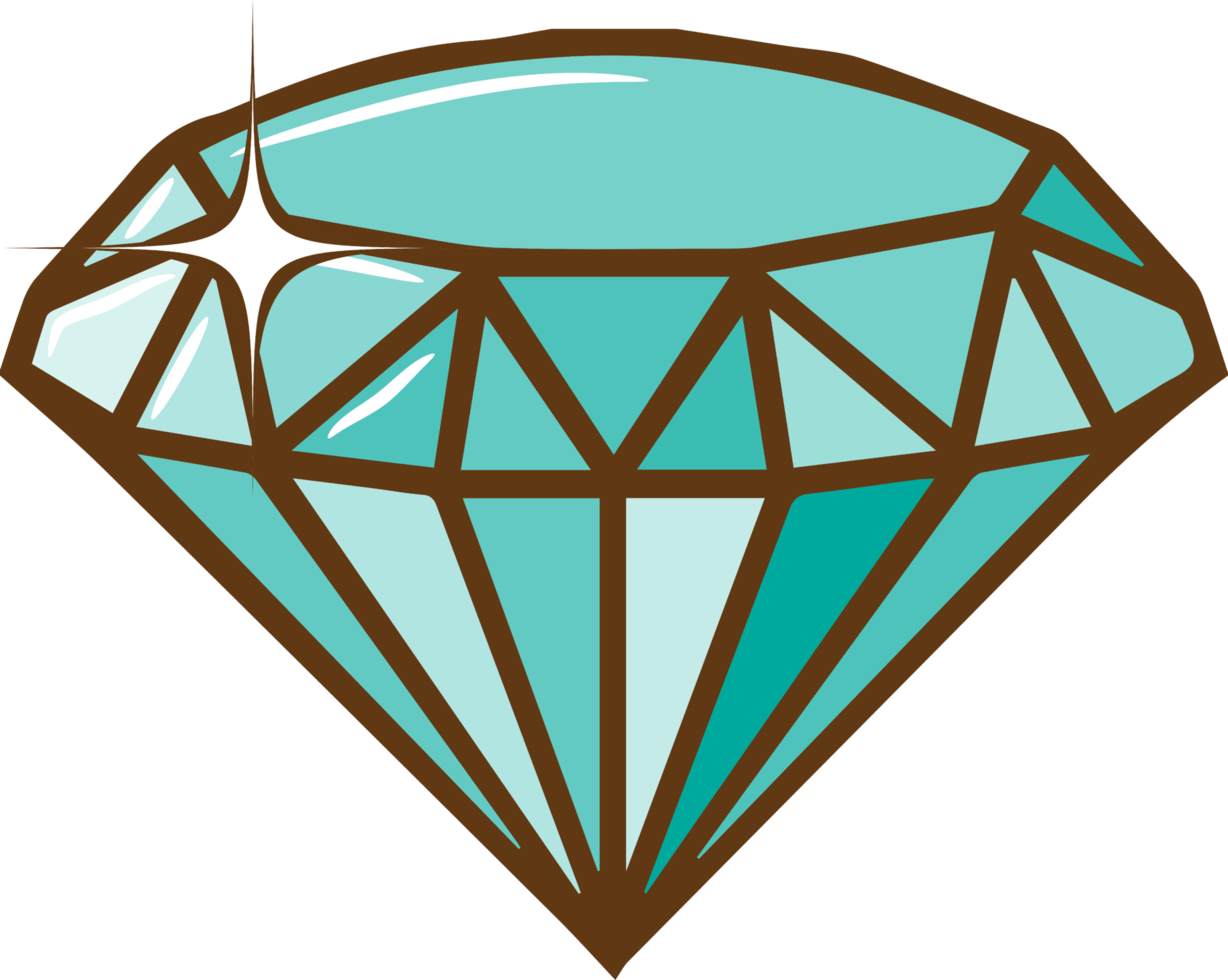 Diamond png graphic clipart design