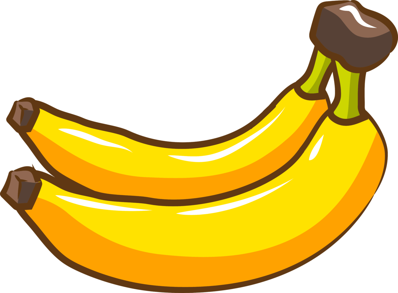 banana png design de clipart gráfico