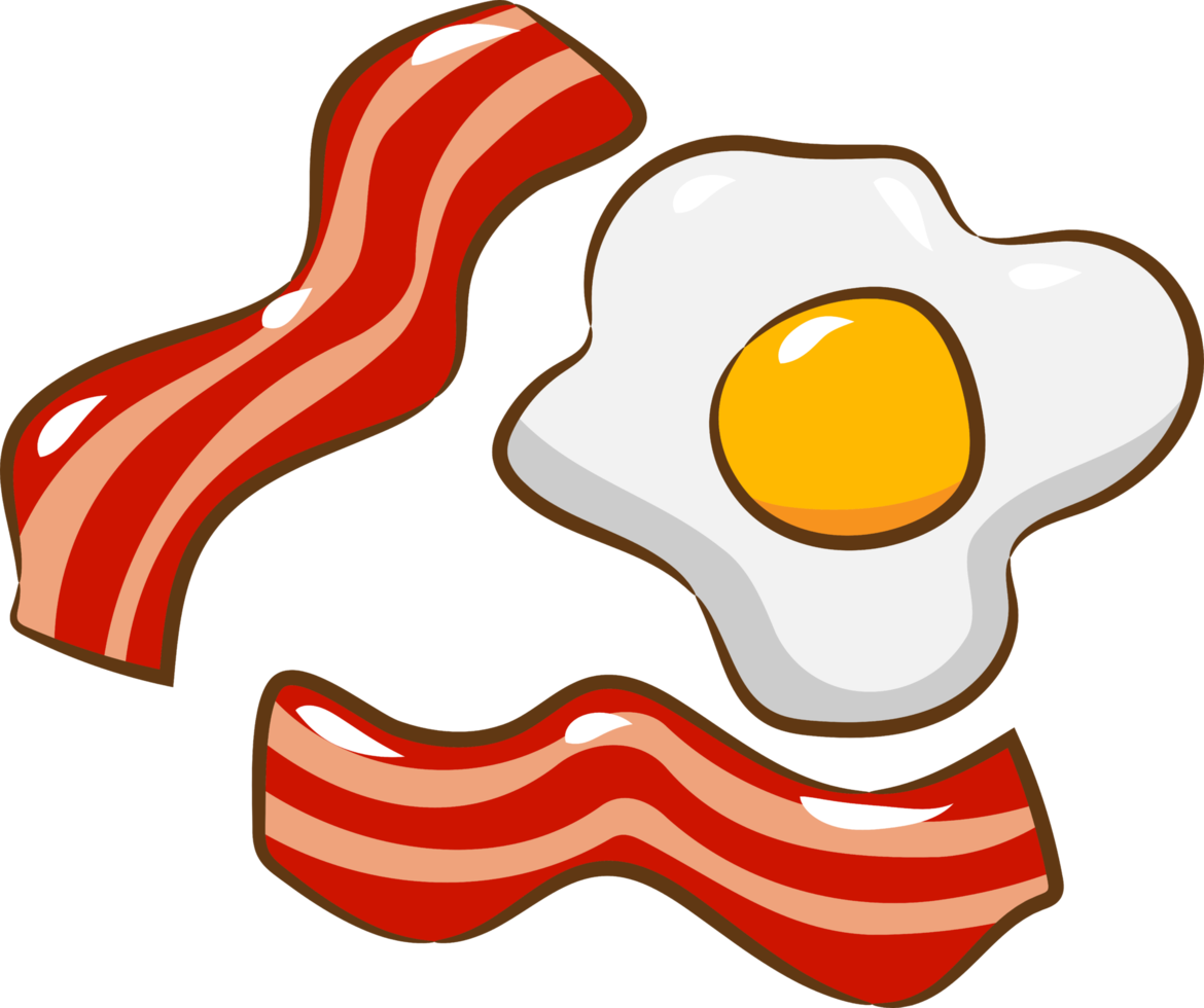 Eggs and Bacon PNG Vector Clipart​  Gallery Yopriceville - High-Quality  Free Images and Transparent PNG Clipart