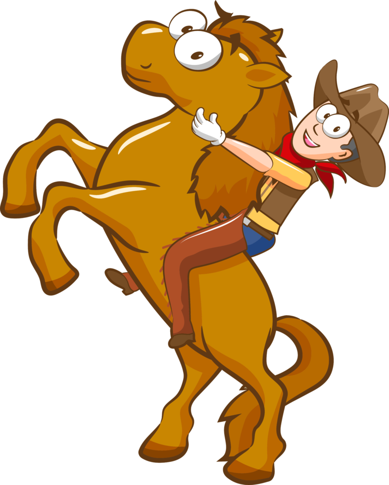 Cowboy png graphic clipart design