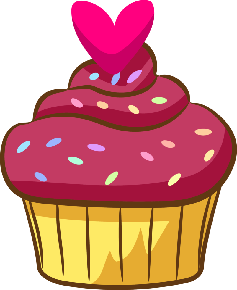 Cupcake png graphic clipart design