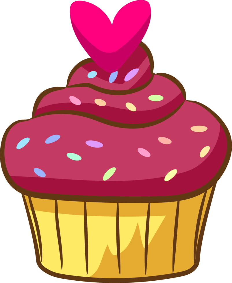 cupcake png design de clipart gráfico