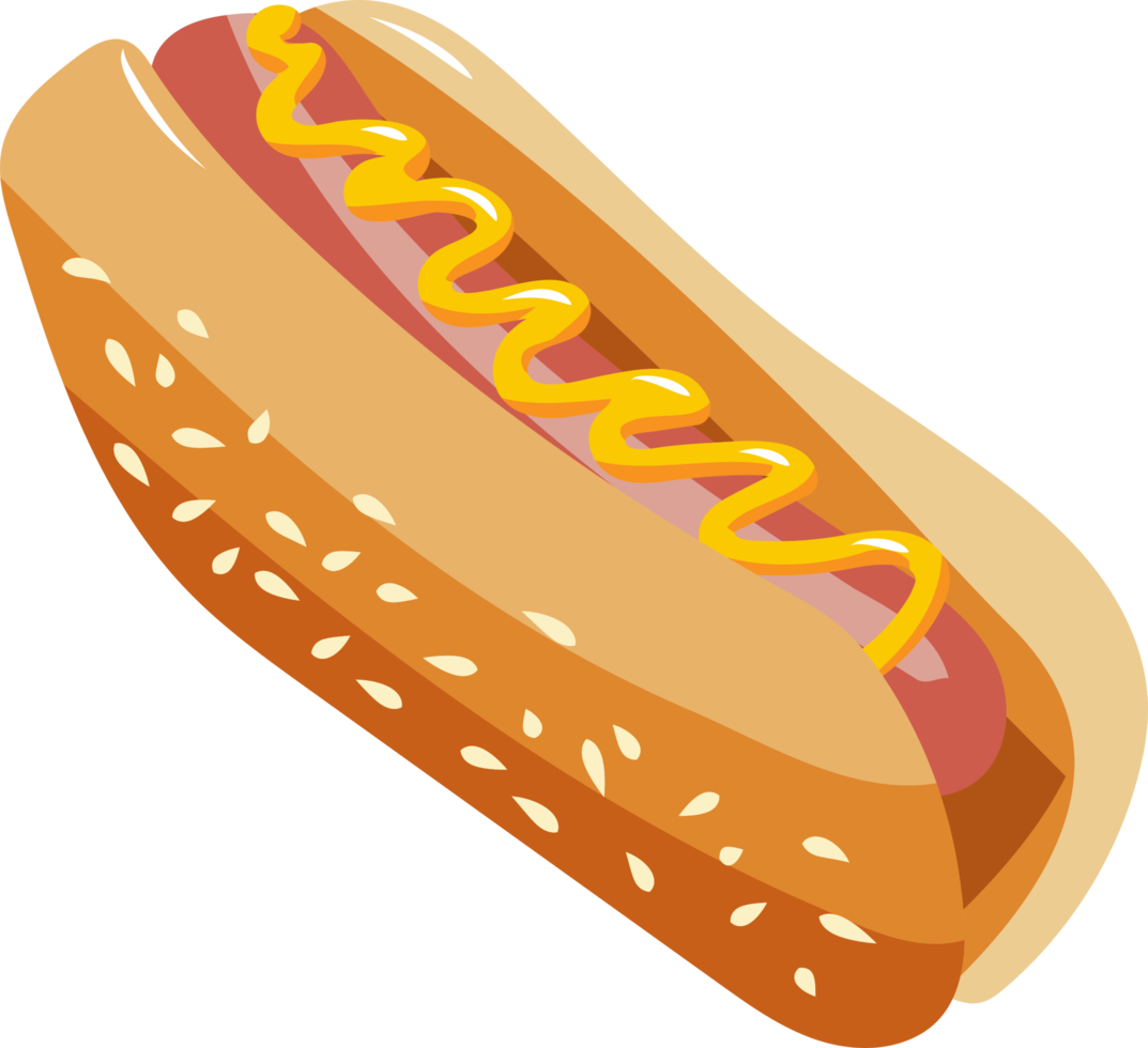 Hot dog png graphic clipart design