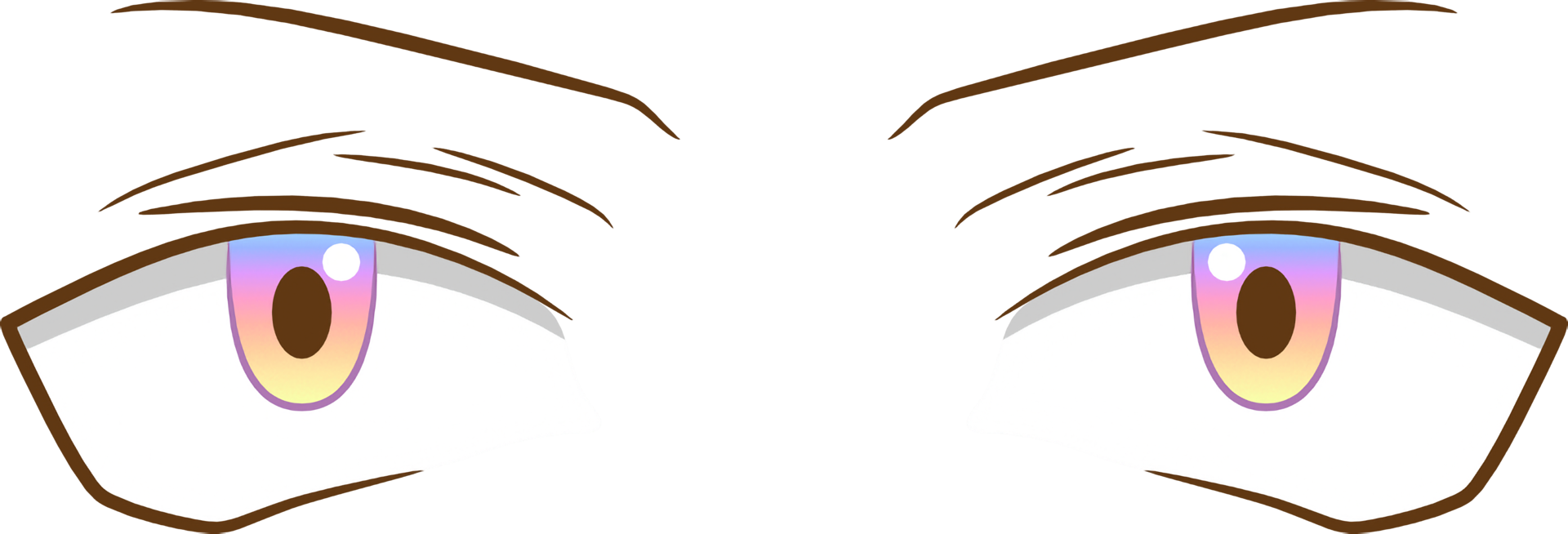 Anime eye png graphic clipart design