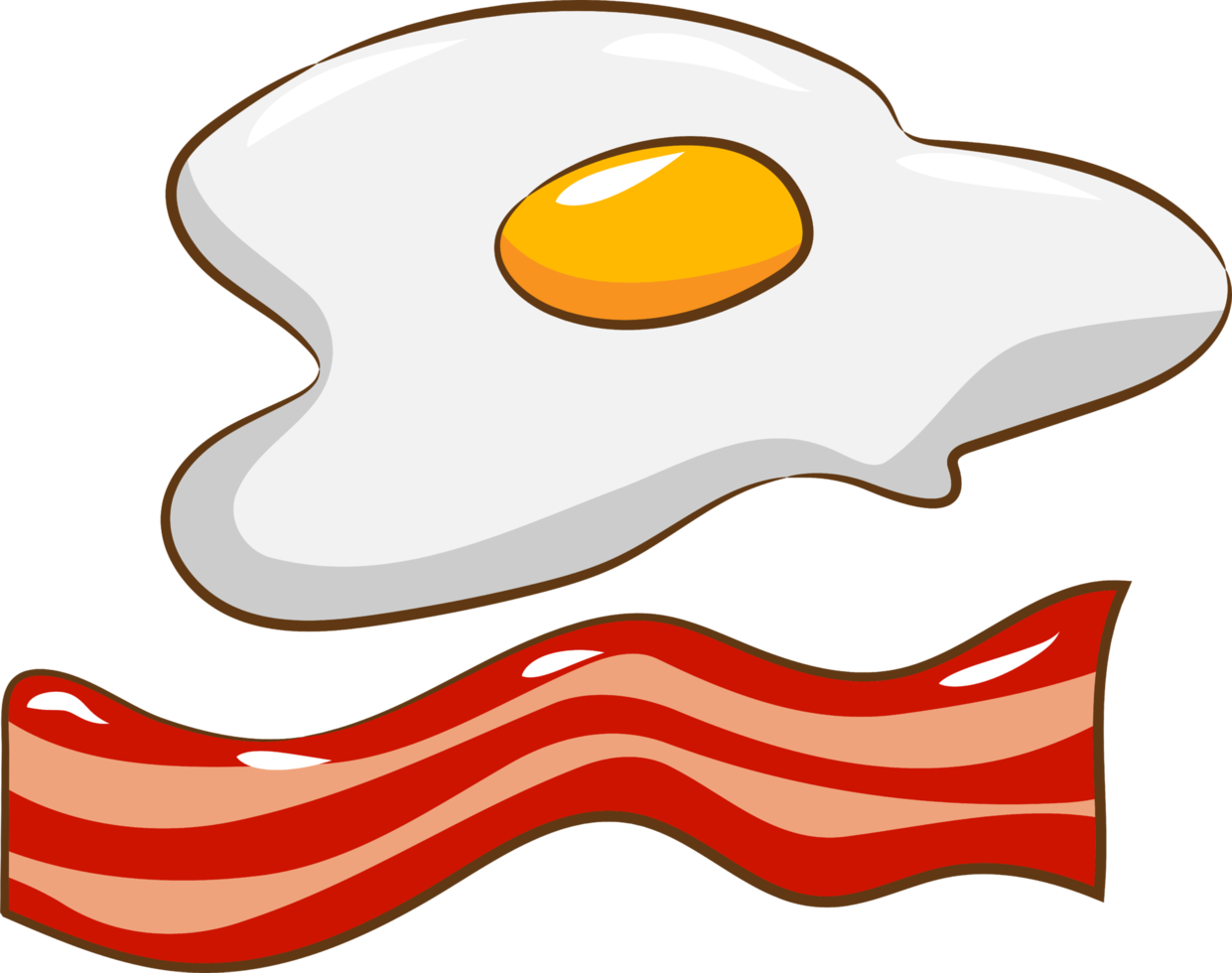 huevo tocino png gráfico clipart diseño