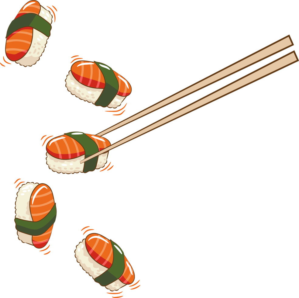 sushi png design de clipart gráfico