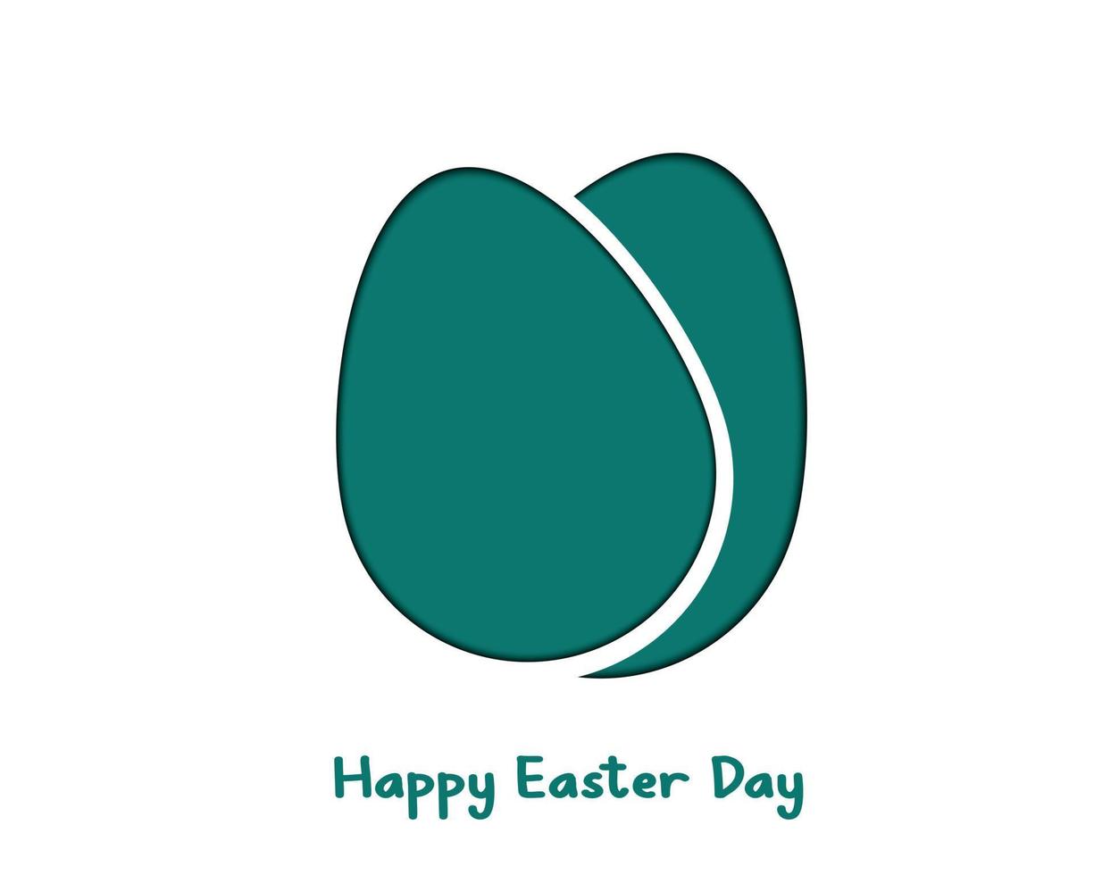 Happy Easter Day Greeting Template vector