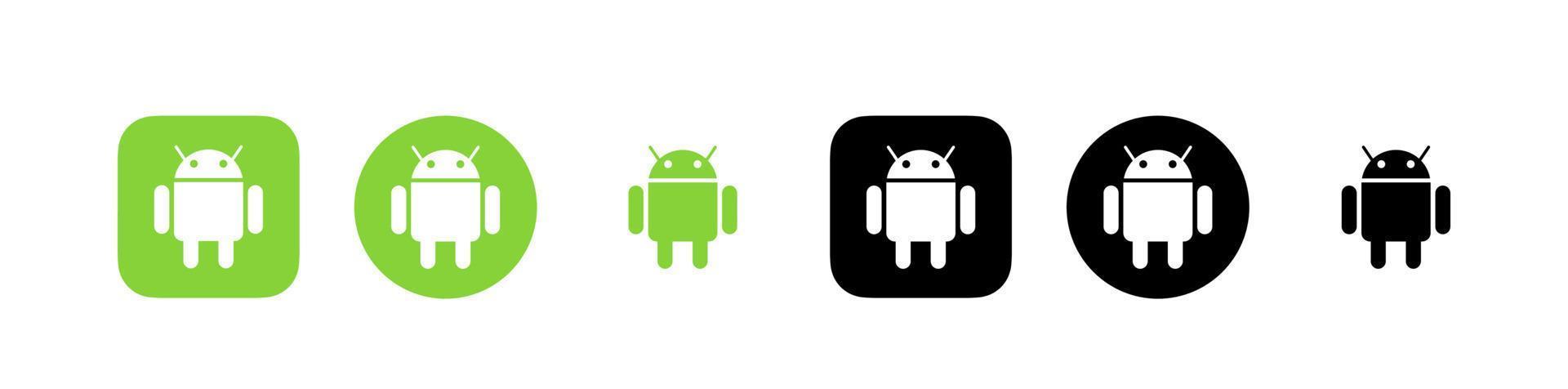 androide logo vector, androide icono gratis vector