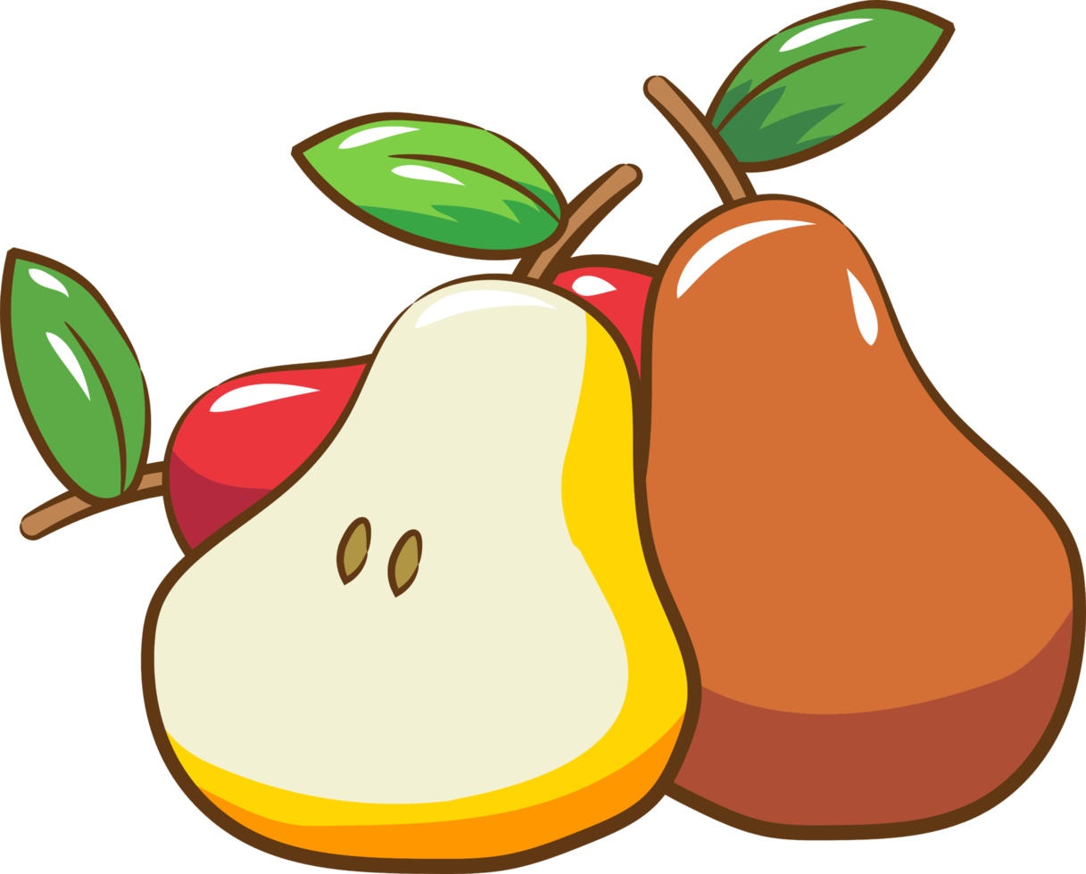 Pear png graphic clipart design