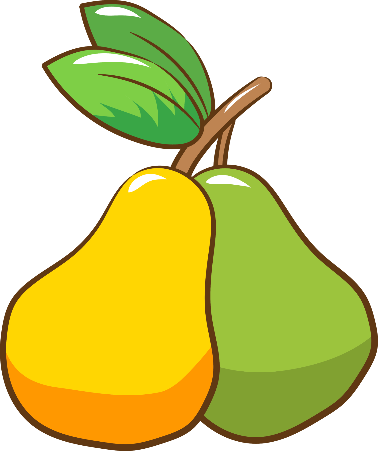 Birnen-PNG-Grafik-Clipart-Design 19614427 PNG