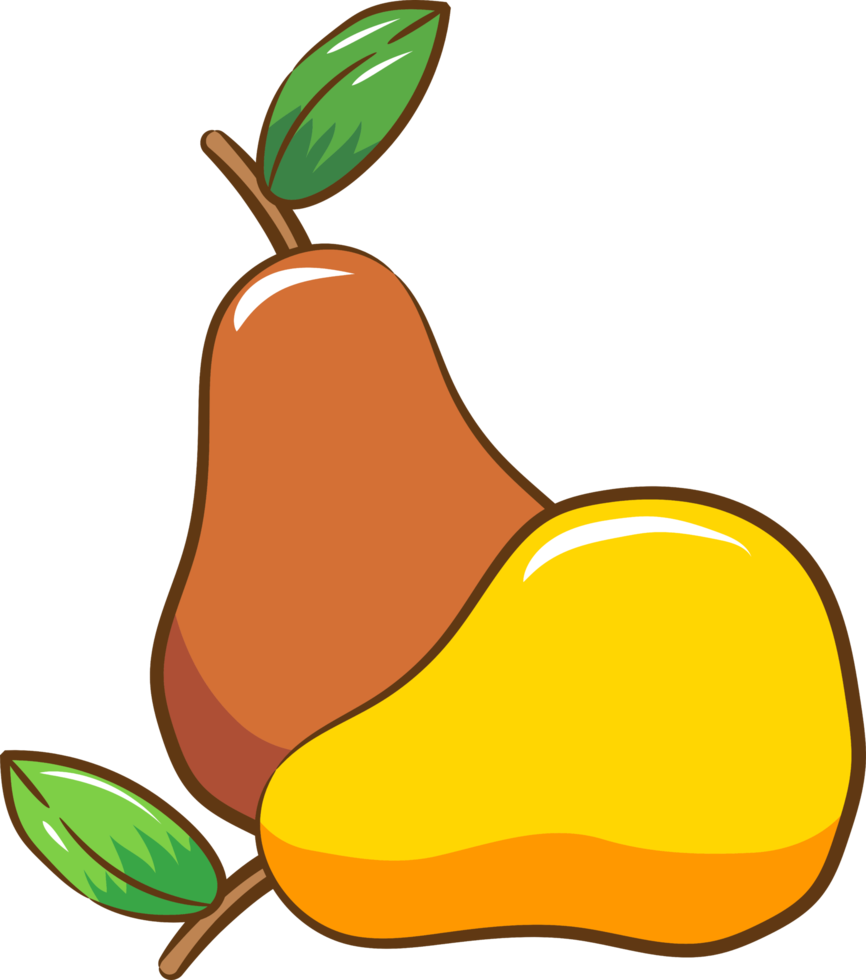 Pear png graphic clipart design