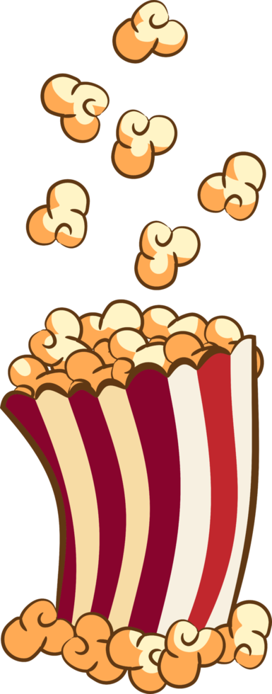 pop-corn png conception de clipart graphique