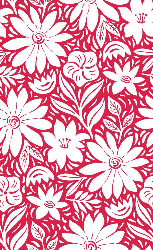 patrón floral moderno vector