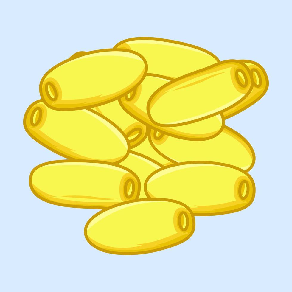 Illustration of dates from Arabic, which are usually eaten in the month of Ramadan vector