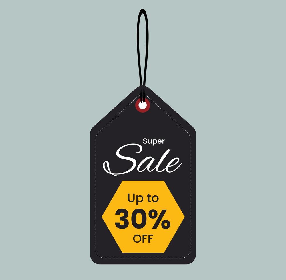 30 percentage off, Discount stickers set for shop, Free Vector