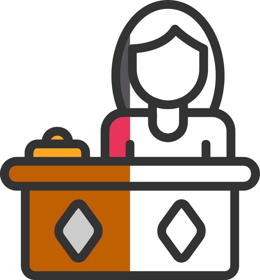 Receptionist Vector Icon