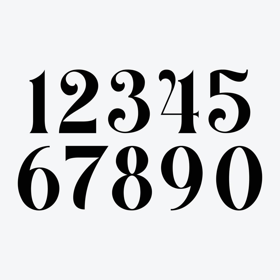 Math numbers vector illustration