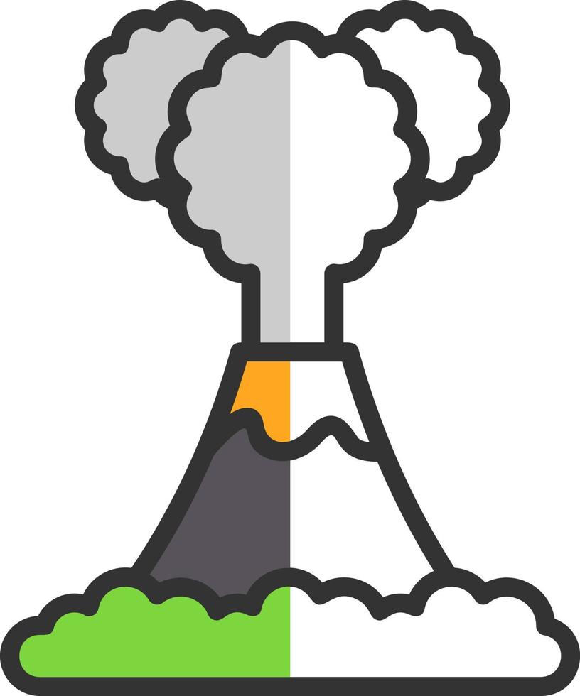 Volcano Vector Icon