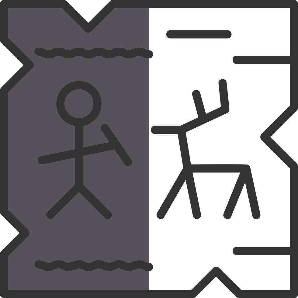 Cave Painting Vector Icon