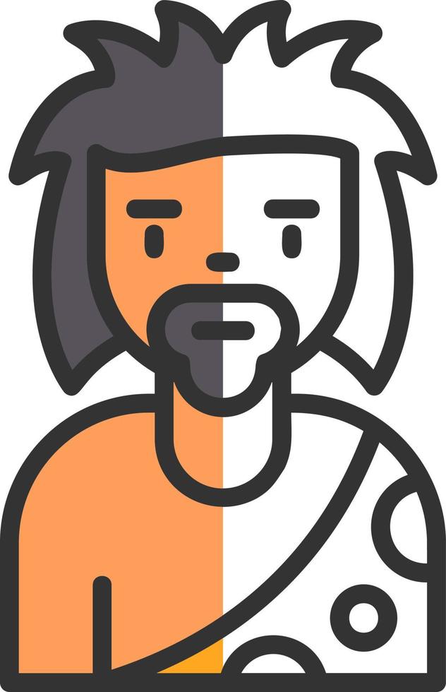 Stone Man Vector Icon