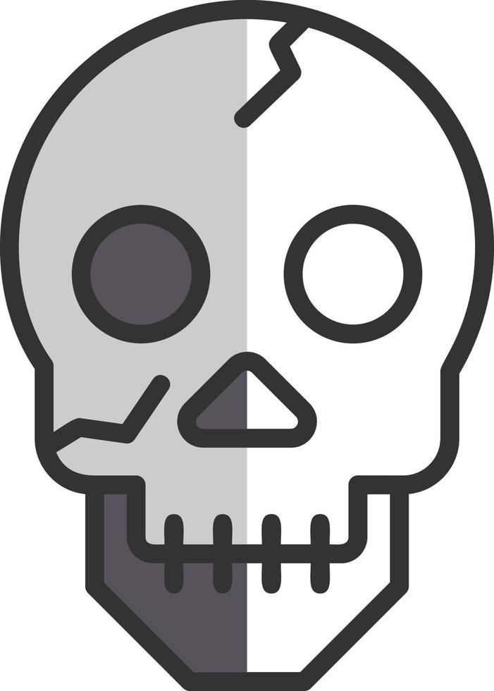 icono de vector de calavera