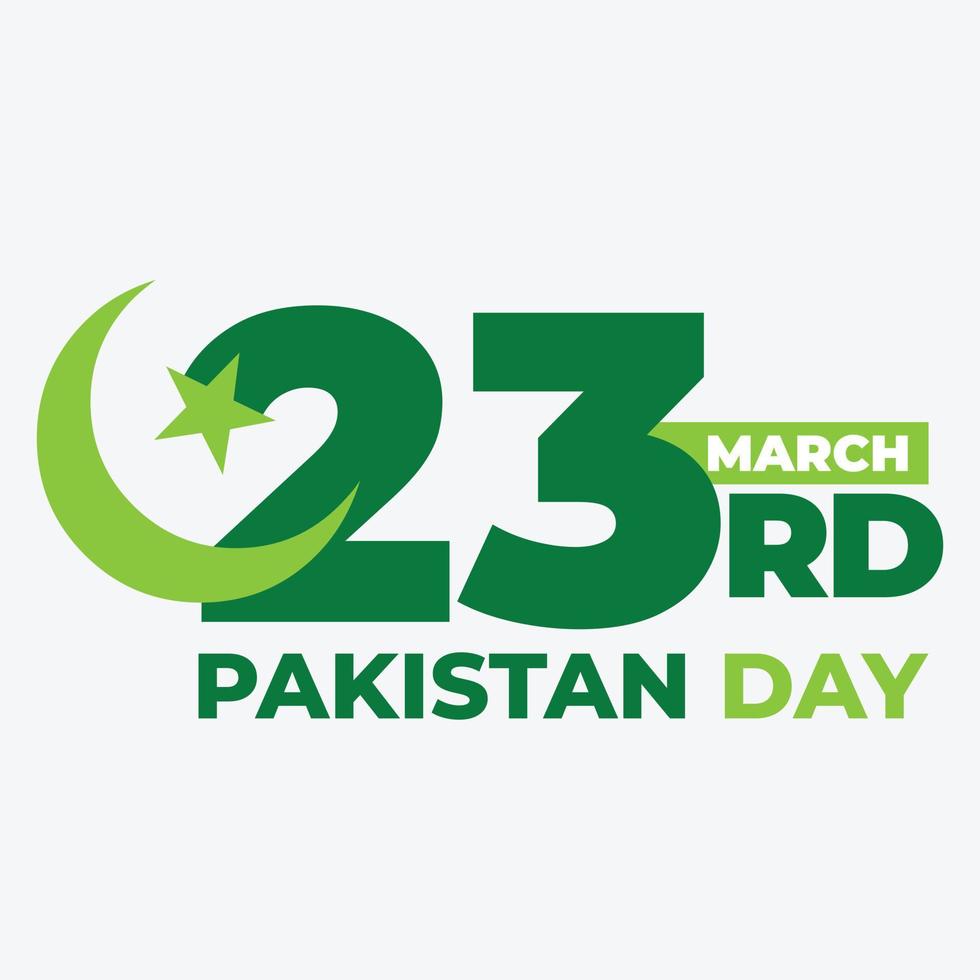 23rd March Pakistan Day Design Concept vector illustration