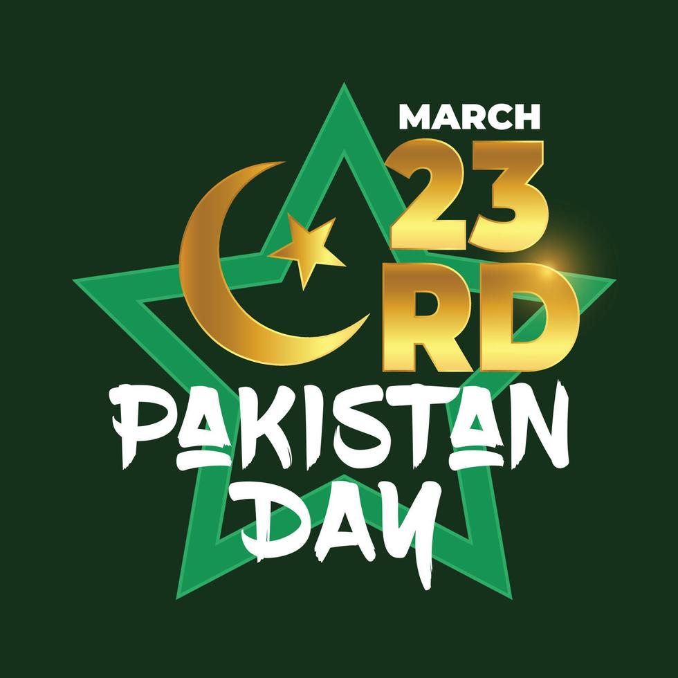 23rd March Pakistan Day Design Concept vector illustration