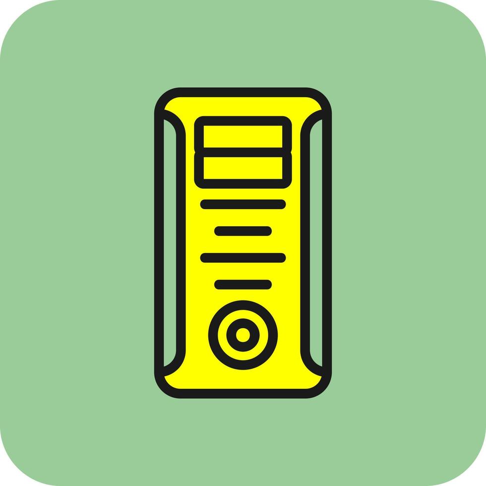 icono de vector de torre de computadora