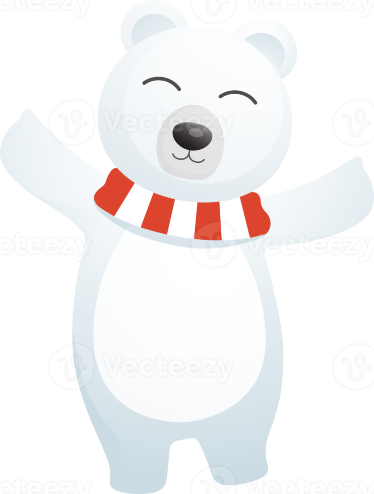 Polar bear cartoon png