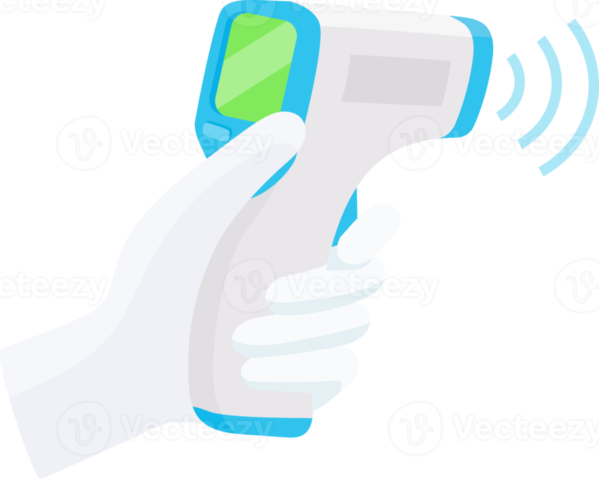 Checking body temperature symbol color png