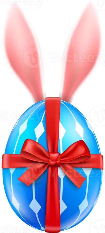 easter egg with bunny ear png