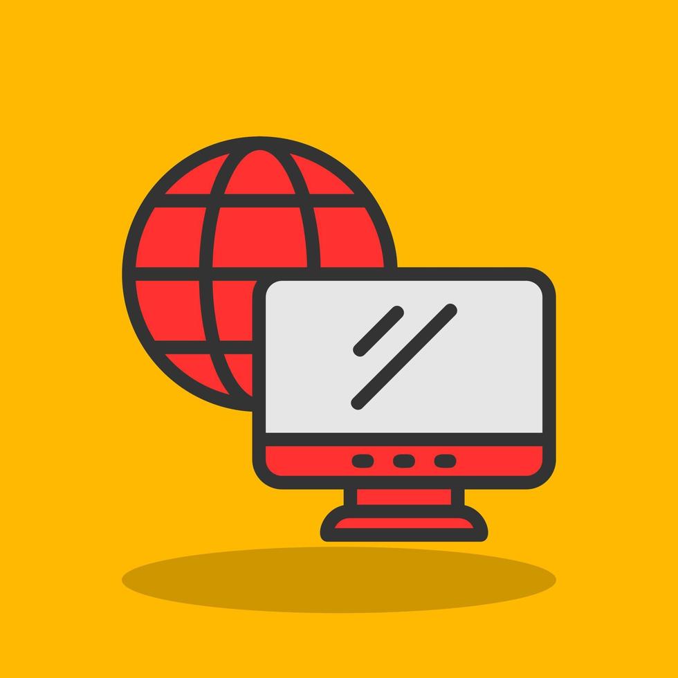 Remote Working Vector Icon