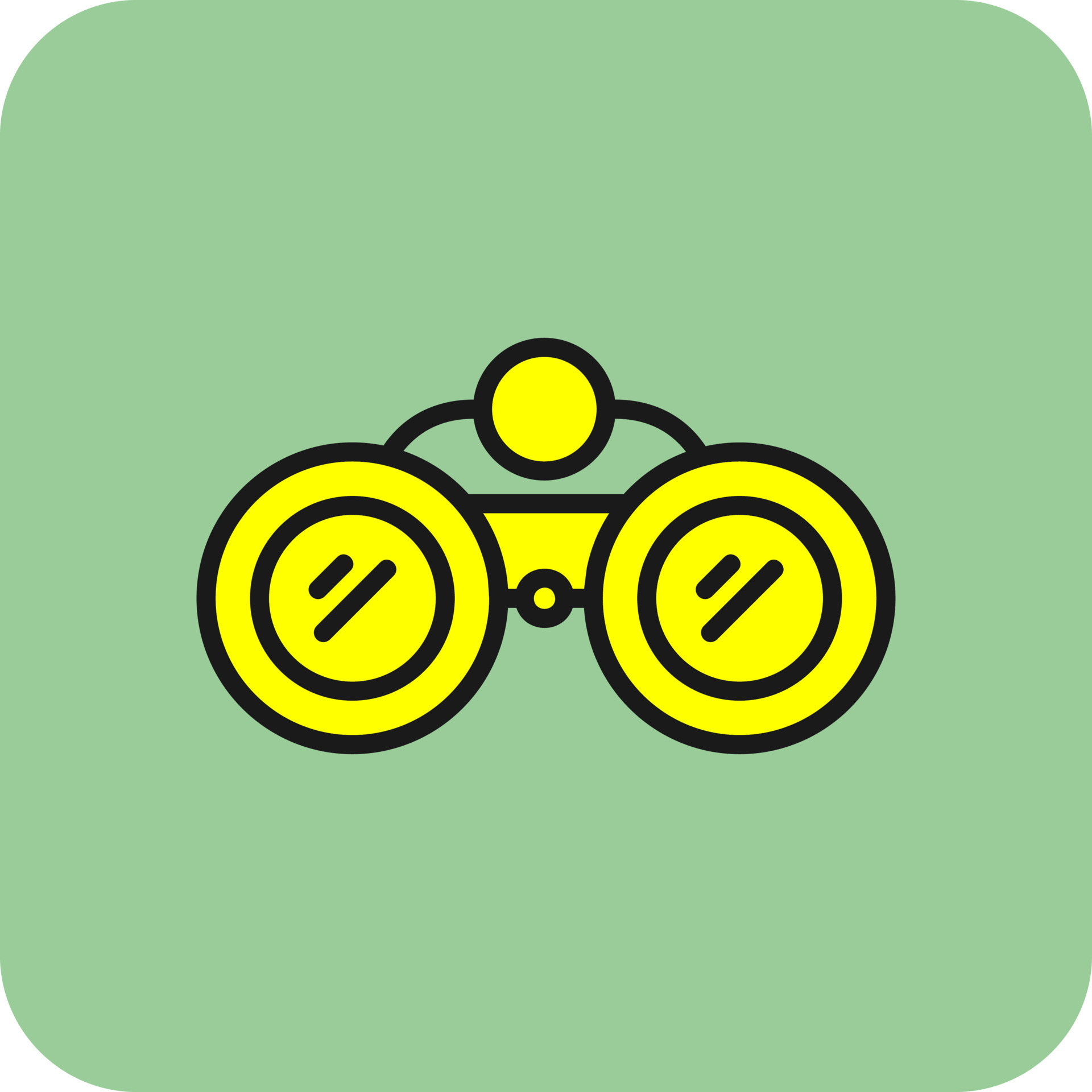 Binoculars Vector Icon 19615438 Vector Art at Vecteezy