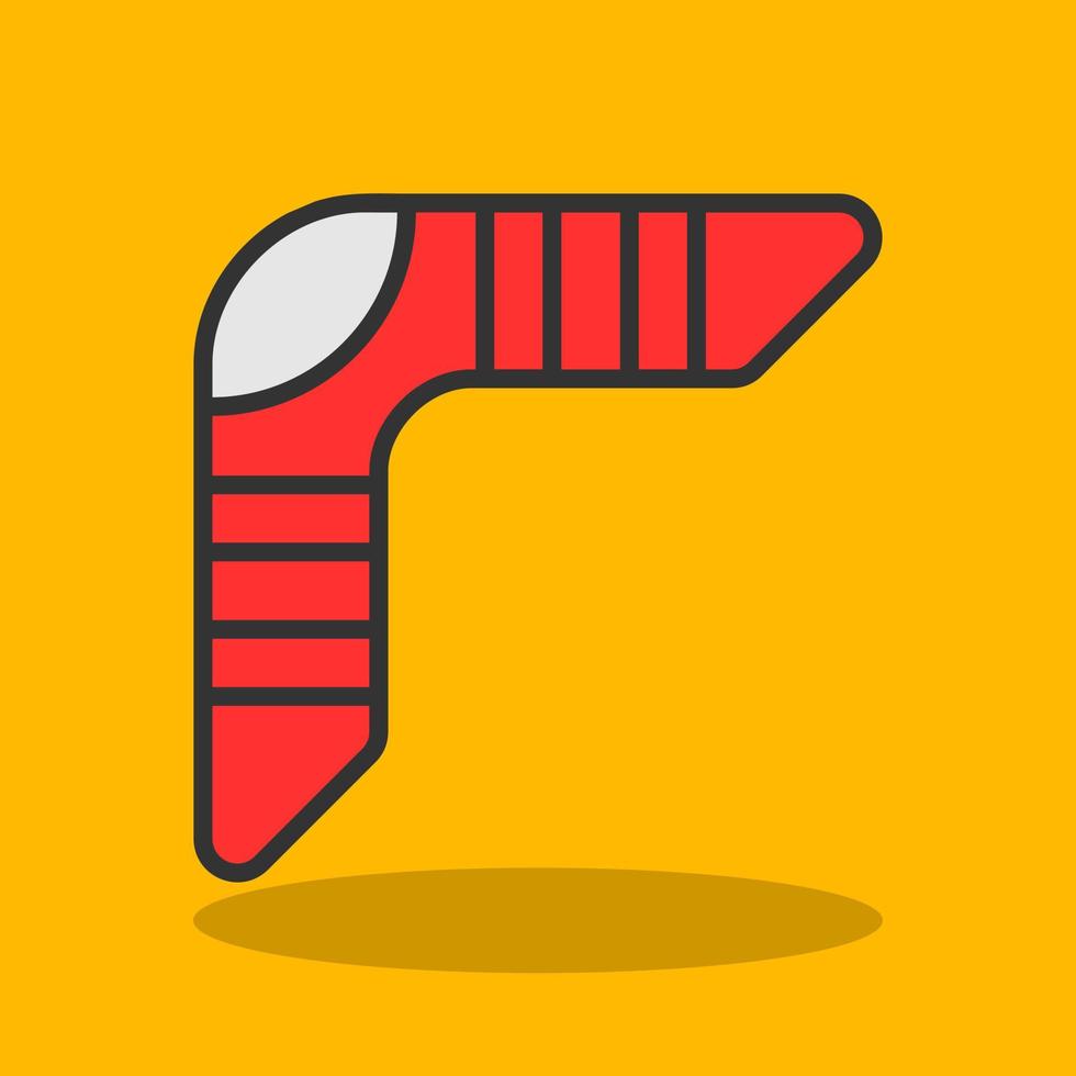 icono de vector de boomerang