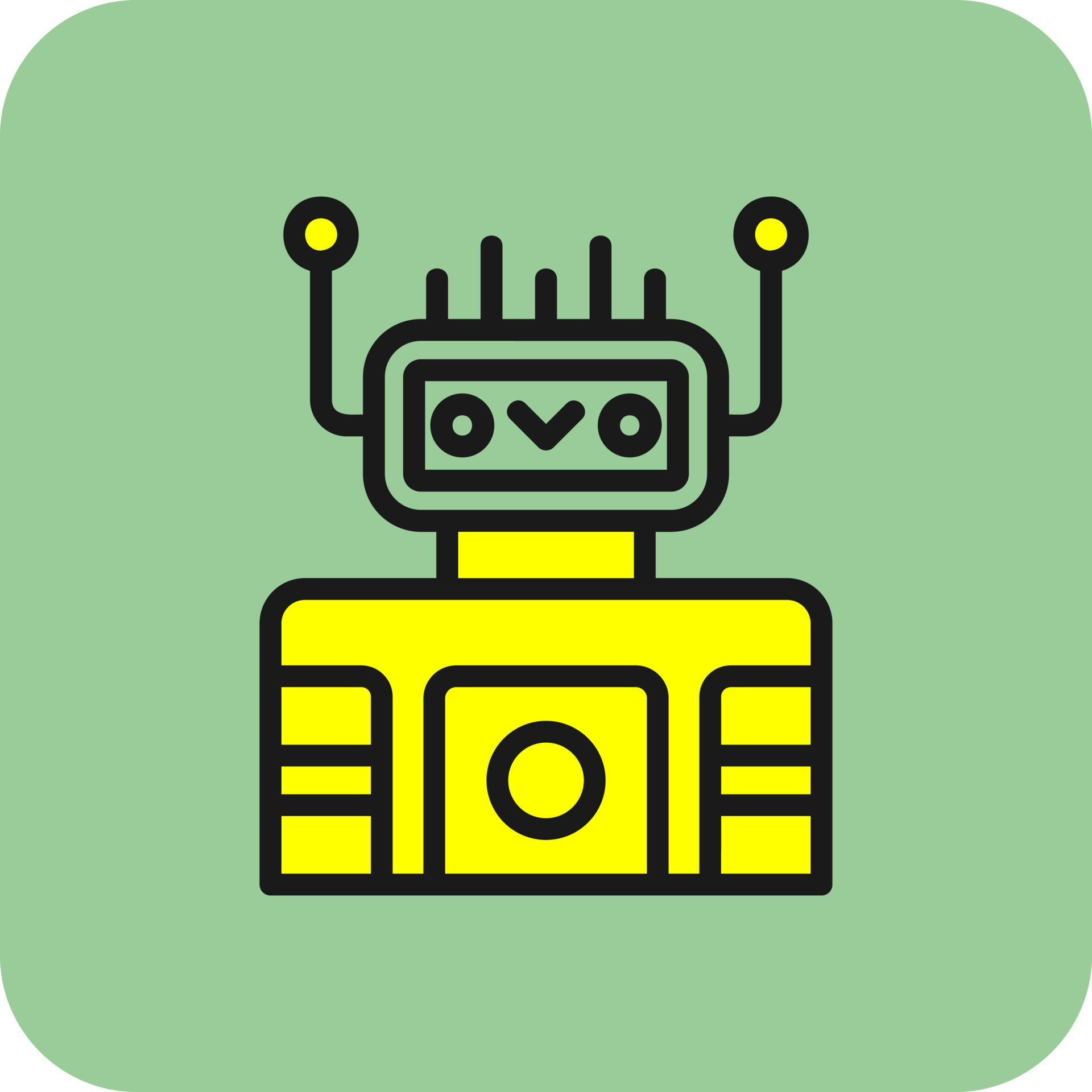 Robot Vector Icon 19615585 Vector Art at Vecteezy