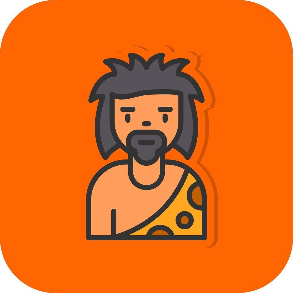 Stone Man Vector Icon