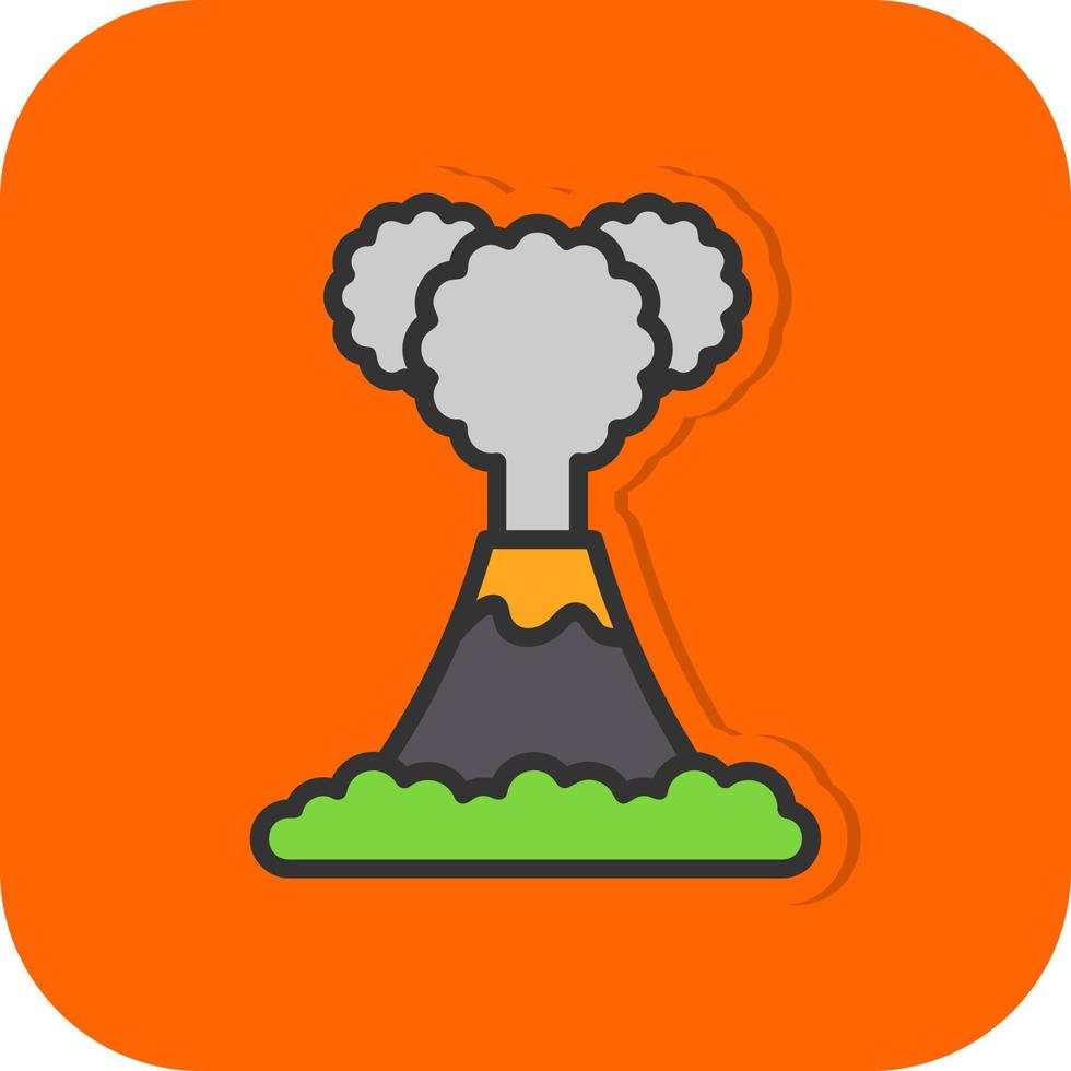Volcano Vector Icon