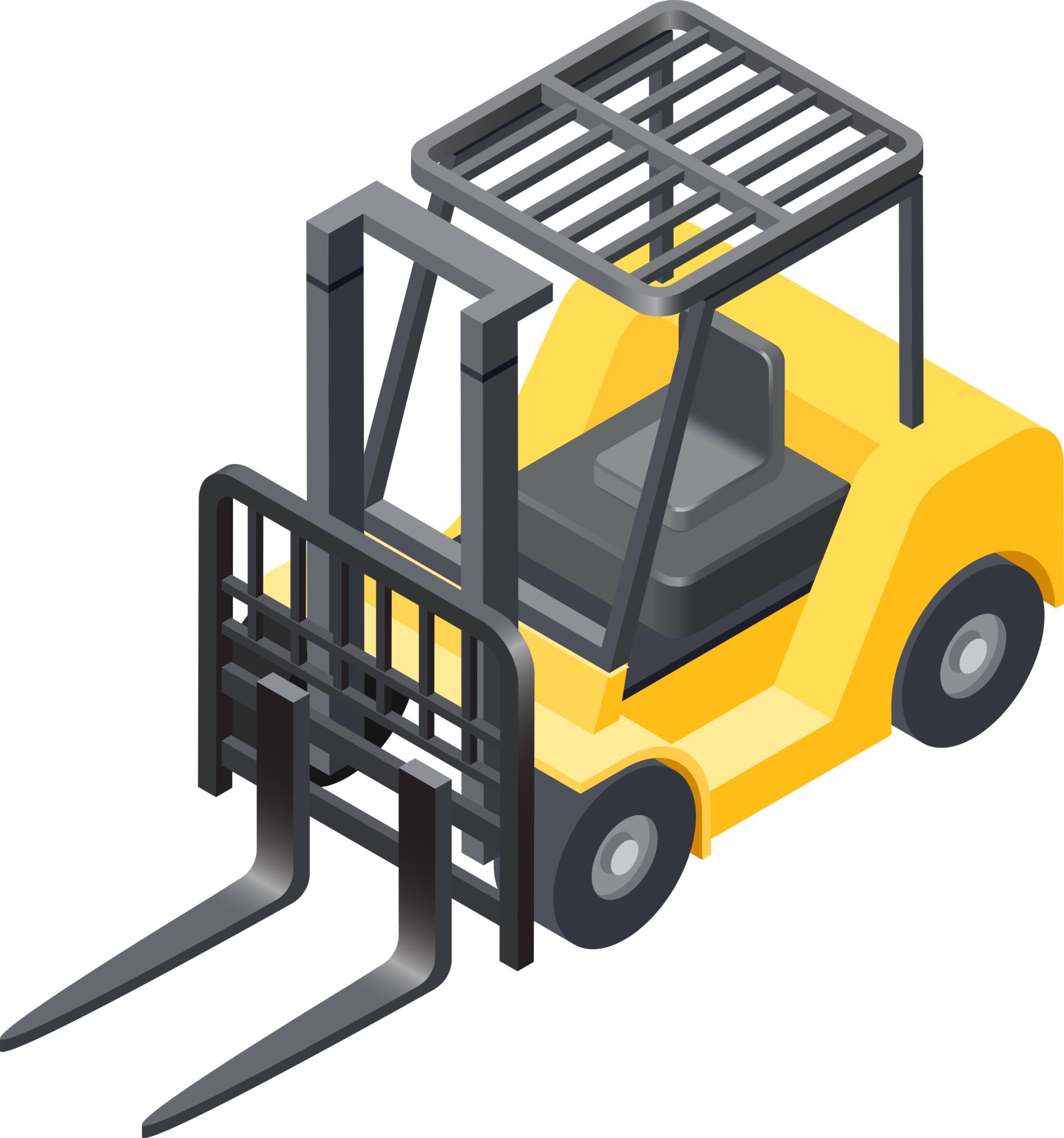Forklift cargo symbol color 19615912 PNG