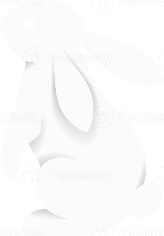 konijn konijn papier besnoeiing symbool png