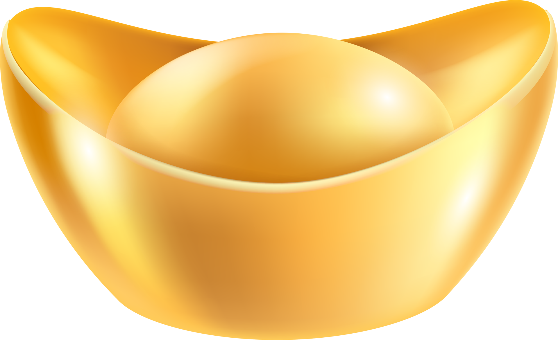 Chinese gold ingot 19615973 PNG