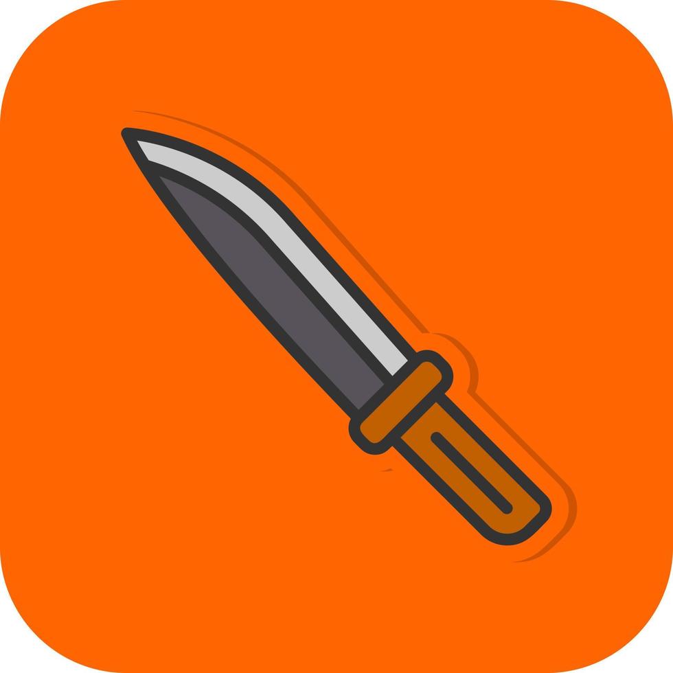 icono de vector de cuchillo