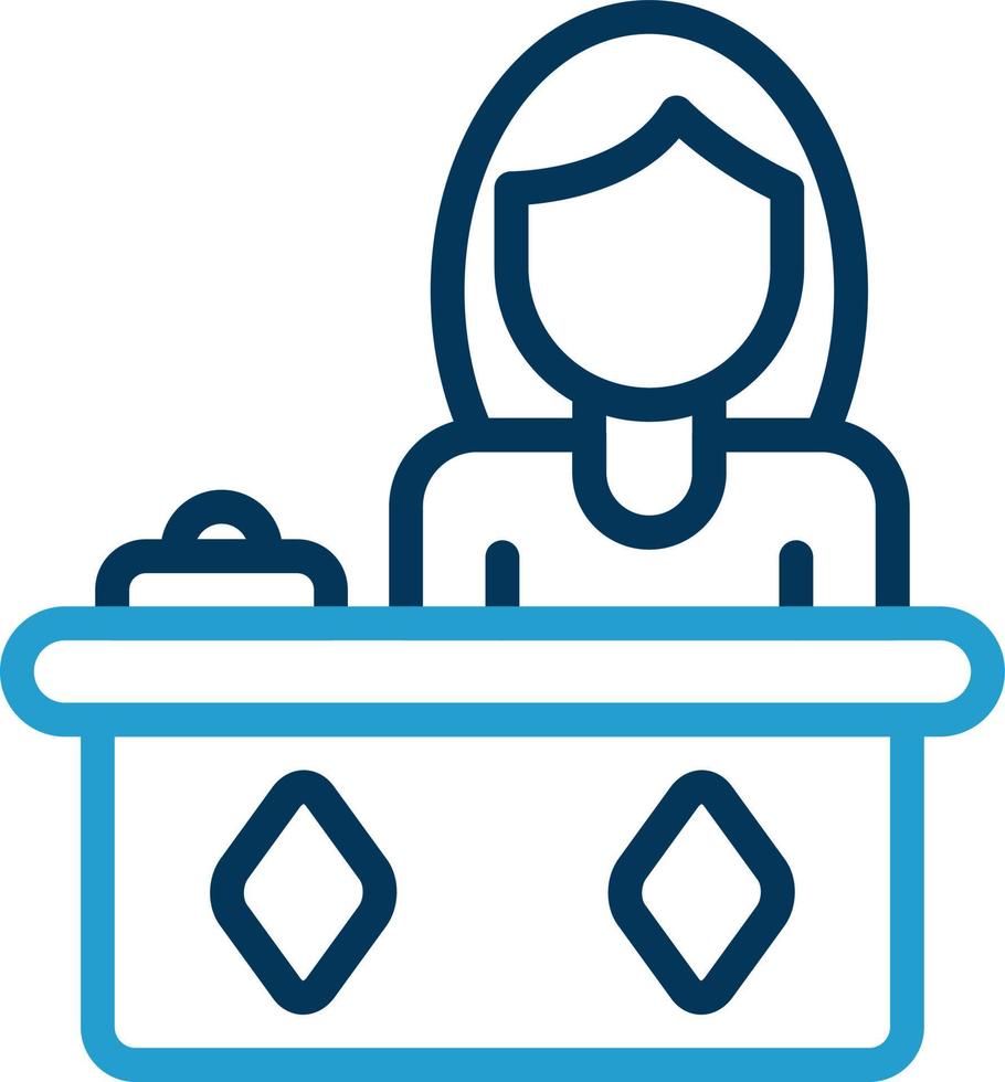 Receptionist Vector Icon