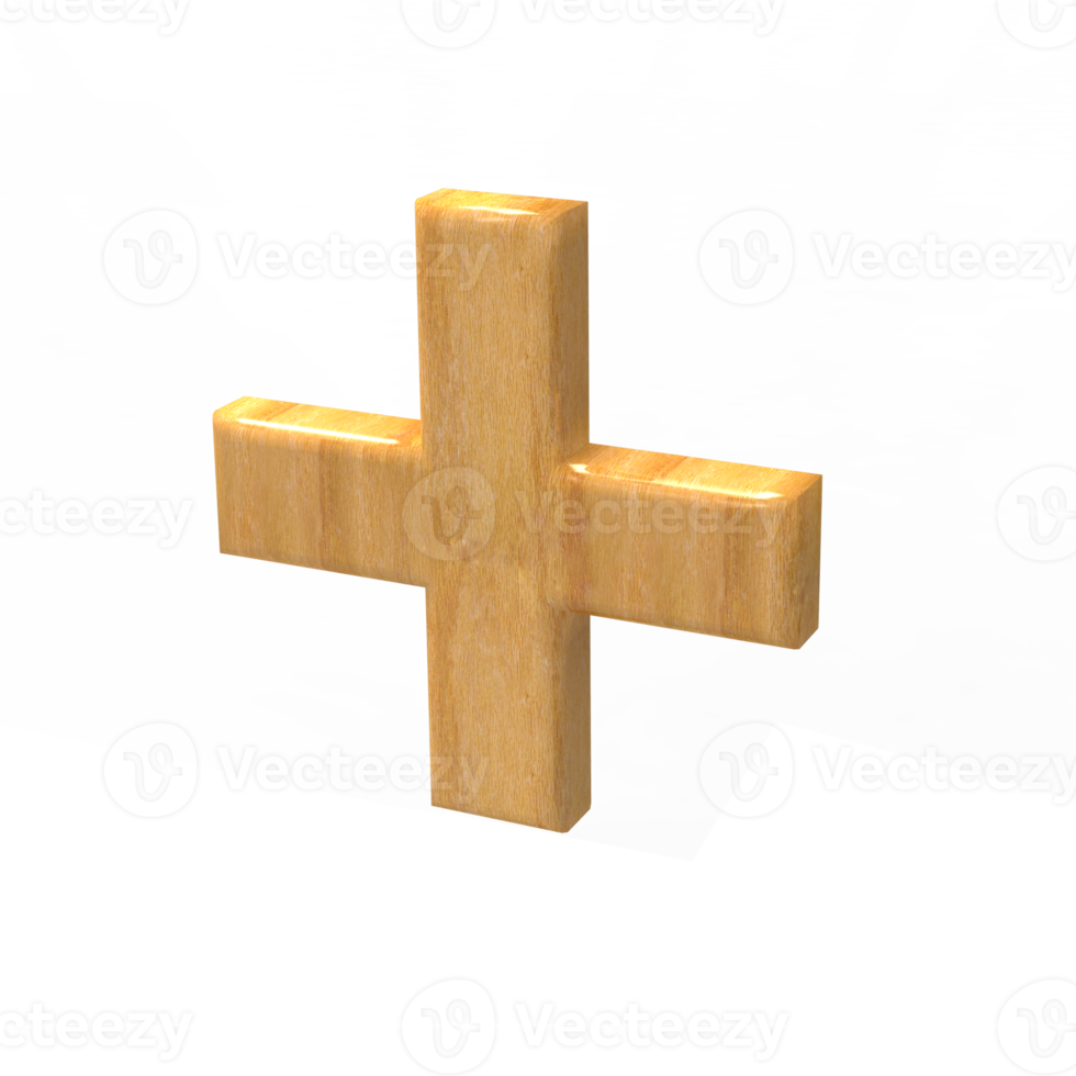 símbolo de madera 3d png