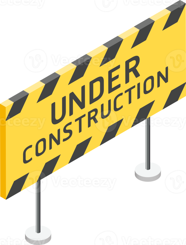 Under construction barriers png